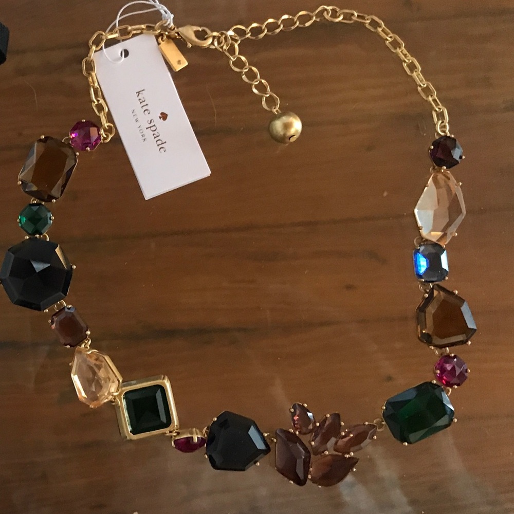 NWT Kate Spade Jeweled Statement Necklace